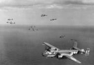 Asisbiz 43 27661 B 25J Mitchell 12AF 340BG486BS 6P over the Tyrrhenian Sea Jan 1945 NAID 342 FH 000230