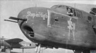 Asisbiz B 25G Mitchell 12AF 310BG Step in High at Ghisonaccia nose art left side Corsica 1944 FRE11807