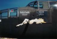 Asisbiz B 25J Mitchell 12AF Bourbon Baby nose art left side 01