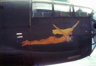 Asisbiz B 25J Mitchell 12AF Flying Woman nose art right side 01