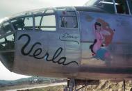 Asisbiz B 25J Mitchell 12AF Verla nose art left side 01