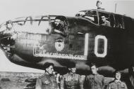 Asisbiz B 25 Mitchell 15GBAP 14GBAD White 10 with crew at Uman airfield Russia 1944 01