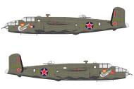 Asisbiz B 25C Mitchell 14GBAP (14 gap dd 4 gad dd) Red 1 with crew operated in Smolensk Russia 1944 0A
