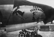 Asisbiz 43-34294 B-26G Marauder 9AF 322BG451BS SSC Texas Peacemaker nose art at Hamme Germany 19 May 1945 FRE4502