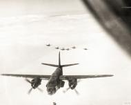 Asisbiz USAAF B 26 Marauders 12AF 17BG fly in formation during a mission over Ile D'Oleron 2nd May 1945 FRE13624