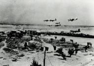 Asisbiz USAAF B 26 Marauders 12AF 319BG landing in a six abreast formation at their airbase in Tunisia FRE11639