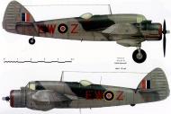 Asisbiz Beaufighter VIF RAF 307Sqn EWZ EL154 FltOff J Damsz and Sgt W Sylwestrowicz England 1943 Profile 0A