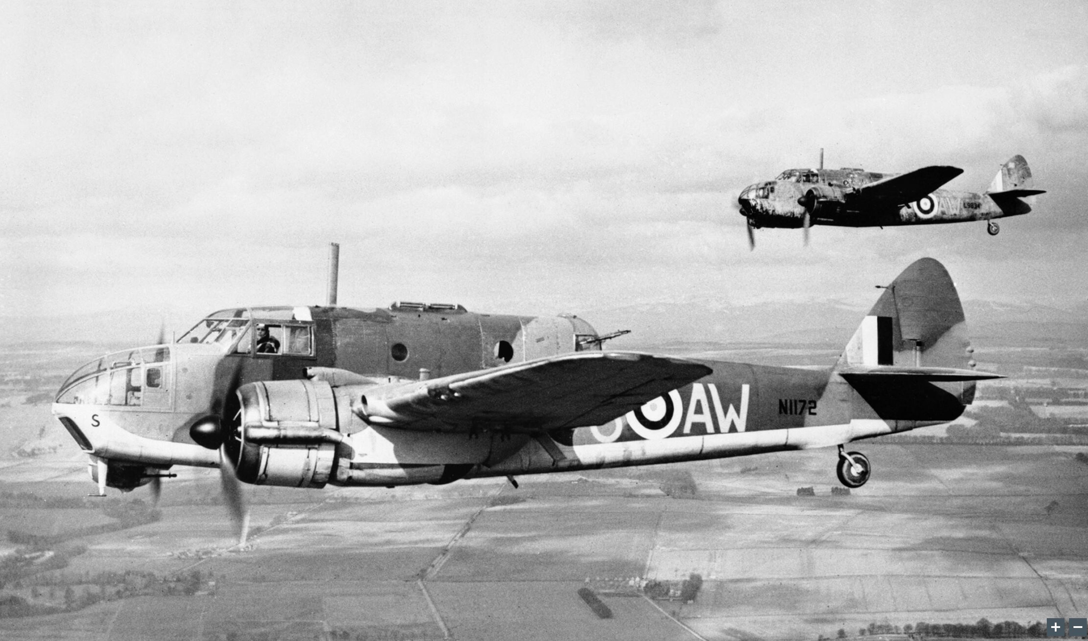 Asisbiz Bristol Beaufort I Raf 42sqn Aws N1172 Based At Leuchars Fife