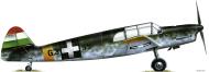 Asisbiz Artwork Bf 108B Taifun RHAF G.3+55 Austria 1945 0A