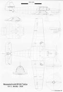 Asisbiz Artwork Bf 108B Taifun technical drawing blue print 0B
