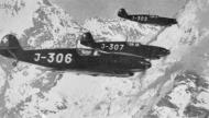 Asisbiz Messerschmitt Bf 109D1 Swiss AF 3.FlKp21 J 306 WNr 2301 in formation with J 307 n J 302 Switzerland 1940 01