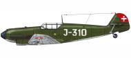 Asisbiz Messerschmitt Bf 109D1 Swiss AF Uberwachungsgeschwader J 310 WNr 2305 Dubendorf Switzerland 5th Jan 1939 0A