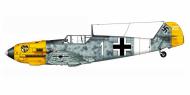 Asisbiz Messerschmitt Bf 109E7Trop 1.JG27 White 1 Wolfgang Redlich Libya 1941 0B