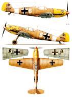 Asisbiz Messerschmitt Bf 109E7Trop 1.JG27 White 6 El Gazala Libya 1941 Kagero 15007