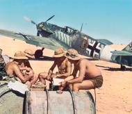 Asisbiz Messerschmitt Bf 109E7Trop 2.JG27 Black 3 Eduard Neumann El Gazala June 1941 01