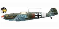 Asisbiz Messerschmitt Bf 109E7Trop 2.JG27 Black 3 Eduard Neumann El Gazala Libya Jun 1941 0A