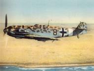 Asisbiz Messerschmitt Bf 109E7Trop 2.JG27 Black 8 Franz Elles Libya 1941 03