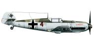 Asisbiz Messerschmitt Bf 109E1 2.JG27 Black 4 Fritz Keller named Kamerun Krefeld Belgium Mar 1940 0B