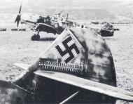 Asisbiz Messerschmitt Bf 109E7 4.JG27 White 1 Gustav Rodel WNr 4180 tail section Greece 1941 01