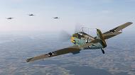 Asisbiz COD EZ Bf 109E1 5.JG27 B13 Erwin Daig begins his attack on RAF Blenheims V01