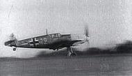 Asisbiz Messerschmitt Bf 109E4 4.JG27 White 12 Bar taking off from France Battle of Britain 1940 14