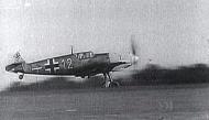 Asisbiz Messerschmitt Bf 109E4 4.JG27 White 12 Bar taking off from France Battle of Britain 1940 16