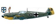 Asisbiz Messerschmitt Bf 109E7 Stab III.JG5 Gunther Scholz Petsamo Finland 1942 0D