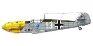 Asisbiz Messerschmitt Bf 109E3 1.JG51 White 13 Heinz Bar WNr 3714 France Oct 1940 0A