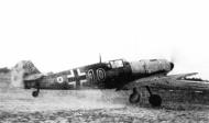 Asisbiz Messerschmitt Bf 109E4 11.JG51 Red 10 taking off St Omer France 1941 Avions 93 P15