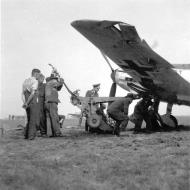 Asisbiz Messerschmitt Bf 109E JG51 showing I gruppe emblem being salvaged after a bad landing 01