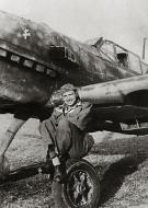 Asisbiz Aircrew Slovakian pilot poses next to his Messerschmitt Bf 109E4B 13.JG52(Slovak) 01