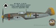 Asisbiz Messerschmitt Bf 109E1 3.JG53 Yellow 11 Heinrich Leschert France 2nd Sep 1940 0A