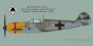 Asisbiz Messerschmitt Bf 109E3 2.JG53 Green 14 Franz Kaiser Battle of Britain 1940 0A