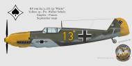 Asisbiz Messerschmitt Bf 109E3 3.JG53 Yellow 13 Walter Schulz WNr 1325 Etaples France 30th Sep 1940 0A