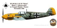 Asisbiz Messerschmitt Bf 109E4 2.JG53 Black 2 France 1940 0A