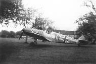 Asisbiz Messerschmitt Bf 109E3 6.JG53 Yellow 14 swastikas censored France late 1940 01