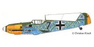 Asisbiz Messerschmitt Bf 109E4 5.JG54 Black 7 WNr 1988 Joachim Schypek Lydd 25 Oct 1940 0A