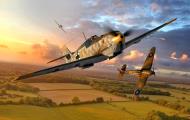 Asisbiz Messerschmitt Bf 109E4 9.JG54 Yellow 13 Battle of Britain graphic artwork 0A