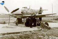 Asisbiz Messerschmitt Bf 109E7 Stab II.JG77 Chevron Bar undergoing maintenance 01