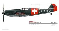 Asisbiz Messerschmitt Bf 109E3 Swiss Cpav6 J315 WNr 2163 Switzerland 0A