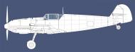 Asisbiz Aircraft blue print and technical line drawing of a Messerschmitt Bf 109E large 0B