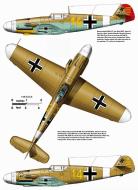 Asisbiz Messerschmitt Bf 109F4Trop 3.JG27 Yellow 14 Hans Joachim Marseille WNr 8693 Feb 1942 0A