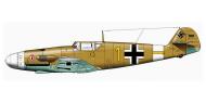 Asisbiz Messerschmitt Bf 109F4Trop 6.JG27 Yellow 1 Rudolf Rudi Sinner Tmimi Jun 1942 0D