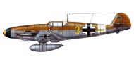 Asisbiz Messerschmitt Bf 109F4Trop 6.JG3 Yellow 3 Franz Schwaiger Libya Feb 1942 0A