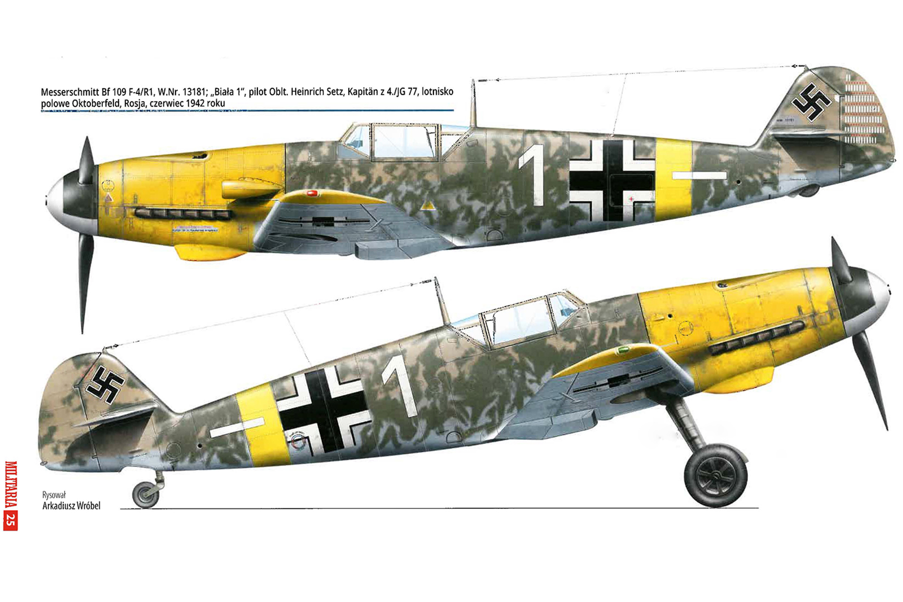 Asisbiz Messerschmitt Bf 109f4r1 4 Jg77 White 1 Heinrich Setz Wnr Krym Ukraine 1942 0a