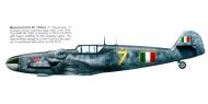 Asisbiz Messerschmitt Bf 109G6 ANR 2Gr5Sqn Yellow 7 Diavoli Rossi Cascina Vaga 1944 0A