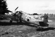 Asisbiz Messerschmitt Bf 109G14R1 Erla RVT maybe Einatzstaffel White 43 WNr 463147 abandoned Germany May 1945 01