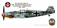 Asisbiz Messerschmitt Bf 109G6 8.JG1 Black 8 Rudolf Einberger WNr 26052 Leeuwarden Holland 1943 0A