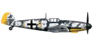 Asisbiz Messerschmitt Bf 109G6 9.JG1 Yellow 5 Oldenburg Germany winter 1943 0A
