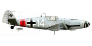 Asisbiz Messerschmitt Bf 109G6AS Erla 7.JG1 White 14 unknown pilot Apr 1944 0A